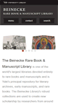 Mobile Screenshot of beinecke.library.yale.edu