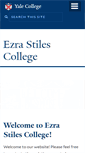 Mobile Screenshot of ezrastiles.yalecollege.yale.edu