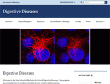 Tablet Screenshot of digestivediseases.yale.edu