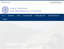 Tablet Screenshot of evst.yale.edu