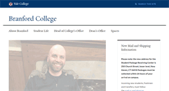 Desktop Screenshot of branford.yalecollege.yale.edu