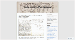 Desktop Screenshot of earlymodernpaleography.library.yale.edu