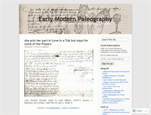 Tablet Screenshot of earlymodernpaleography.library.yale.edu