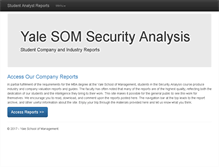 Tablet Screenshot of analystreports.som.yale.edu