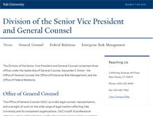 Tablet Screenshot of ogc.yale.edu