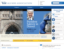Tablet Screenshot of alumni.yale.edu