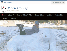 Tablet Screenshot of morse.yalecollege.yale.edu