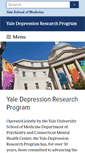 Mobile Screenshot of depression.yale.edu