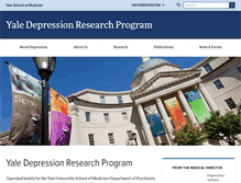 Tablet Screenshot of depression.yale.edu