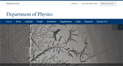 Desktop Screenshot of physics.yale.edu