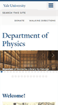 Mobile Screenshot of physics.yale.edu