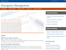 Tablet Screenshot of emergency.yale.edu