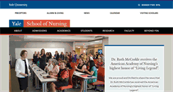 Desktop Screenshot of nursing.yale.edu