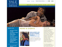 Tablet Screenshot of drama.yale.edu