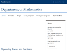 Tablet Screenshot of math.yale.edu