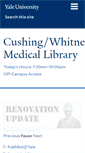 Mobile Screenshot of library.medicine.yale.edu
