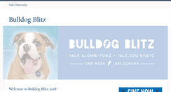 Desktop Screenshot of bulldogblitz.yale.edu