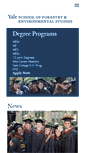 Mobile Screenshot of environment.yale.edu