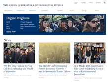 Tablet Screenshot of environment.yale.edu