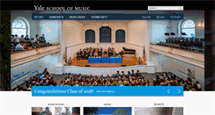Desktop Screenshot of music.yale.edu