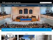 Tablet Screenshot of music.yale.edu