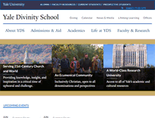 Tablet Screenshot of divinity.yale.edu