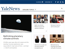 Tablet Screenshot of news.yale.edu