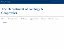Tablet Screenshot of earth.yale.edu