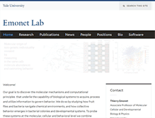 Tablet Screenshot of emonet.biology.yale.edu