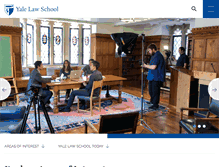 Tablet Screenshot of law.yale.edu