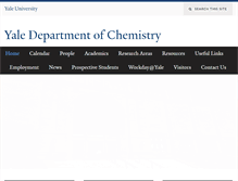 Tablet Screenshot of chem.yale.edu