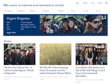 Tablet Screenshot of environment.research.yale.edu