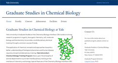Desktop Screenshot of chemicalbiology.yale.edu