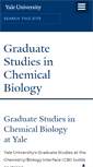 Mobile Screenshot of chemicalbiology.yale.edu