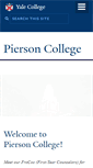 Mobile Screenshot of pierson.yalecollege.yale.edu