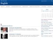 Tablet Screenshot of english.yale.edu