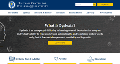 Desktop Screenshot of dyslexia.yale.edu