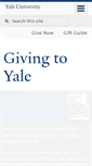 Mobile Screenshot of giving.yale.edu