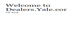 Tablet Screenshot of dealers.yale.com