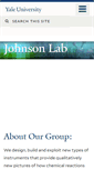 Mobile Screenshot of jlab.chem.yale.edu