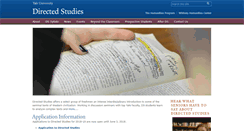 Desktop Screenshot of directedstudies.yale.edu