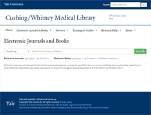 Tablet Screenshot of elibrary.med.yale.edu