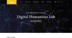 Desktop Screenshot of digitalhumanities.yale.edu