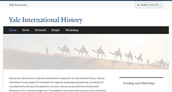 Desktop Screenshot of internationalhistory.yale.edu