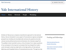 Tablet Screenshot of internationalhistory.yale.edu
