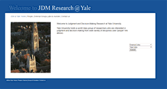 Desktop Screenshot of jdm.som.yale.edu