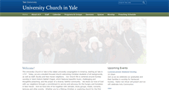 Desktop Screenshot of church.yale.edu