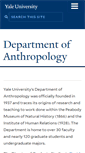 Mobile Screenshot of anthropology.yale.edu