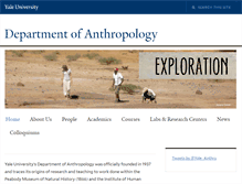 Tablet Screenshot of anthropology.yale.edu