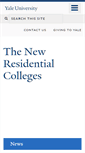 Mobile Screenshot of newresidentialcolleges.yale.edu